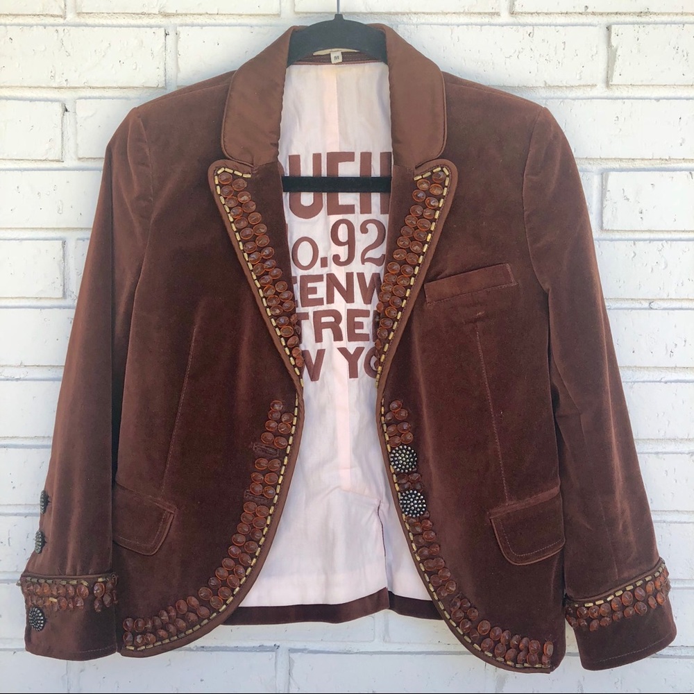 Brown Velvet blazer